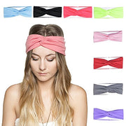 Elastic cross headband