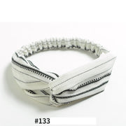 Elastic cross headband