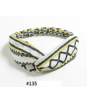 Elastic cross headband