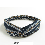 Elastic cross headband