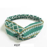 Elastic cross headband