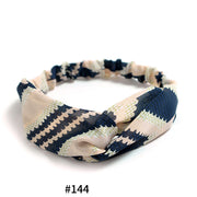Elastic cross headband