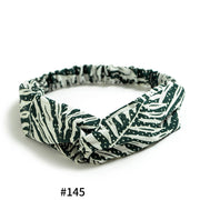 Elastic cross headband
