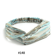 Elastic cross headband